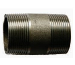 NIPPLE BARREL BLACK 1 INCH - BLACK 